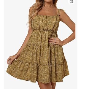 Summer Casual Ruffle Short Skater Dress